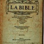 Bible d’Olivetan © Musée Calvin de Noyon