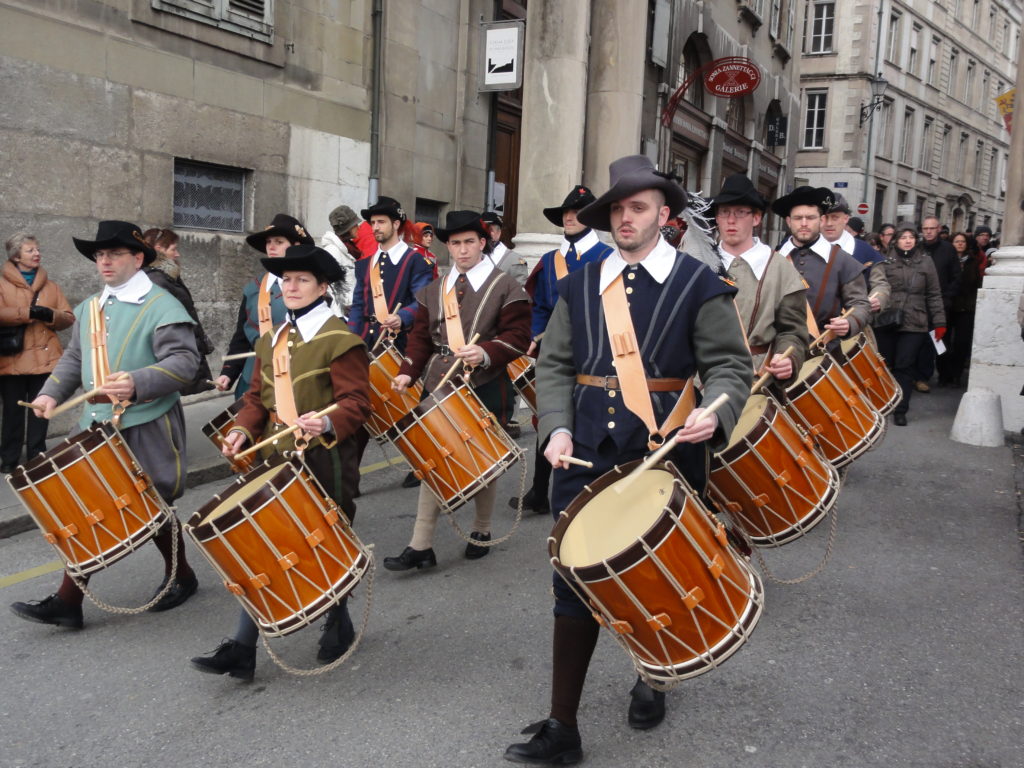 Cortège de l'Escalade organisé par la Compagnie 1602