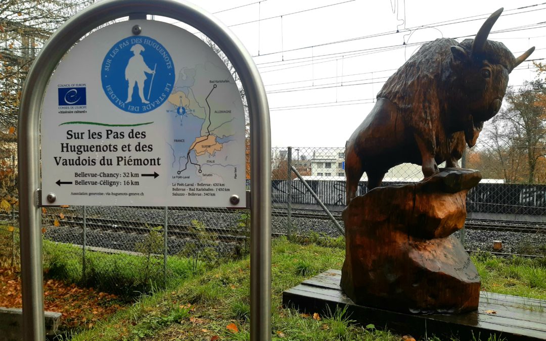 Le sentier des Huguenots passant par Bellevue